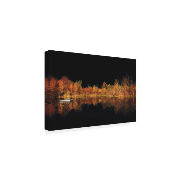 Philippe Sainte Laudy 'Black Sky Over The Lake' Canvas Art,12x19